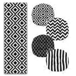 - RunnerYuvPofiSet179-Siyah-Beyaz-Geometrik-Cizimler-Tasarimli-4-Yuvarlak-Pofidik-Sandalye-Minderi-ve-1-Runner-Seti-1 - Realhomes Siyah Beyaz Geometrik Çizimler Tasarımlı 4 Yuvarlak Pofuduk Sandalye Minderi ve 1 Runner Seti Realhomes