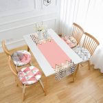 - RunnerYuvPofiSet180-Pembe-Altin-Varakli-Motifler-Cizimli-4-Yuvarlak-Pofidik-Sandalye-Minderi-ve-1-Runner-Seti - Realhomes  Pembe & Altın Varaklı Motifler Çizimli 4 Yuvarlak Pofuduk Sandalye Minderi ve 1 Runner Seti Realhomes