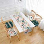 - RunnerYuvPofiSet263-Renkli-Tropik-Cicek-Tasarimli-4-Yuvarlak-Pofidik-Sandalye-Minderi-ve-1-Runner-Seti - Realhomes  Rengarenk Tropik Çiçek Tasarımlı 4 Yuvarlak Pofuduk Sandalye Minderi ve 1 Runner Seti Realhomes