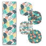 - RunnerYuvPofiSet271-Renkli-Tropik-Yaprak-Tasarimli-4-Yuvarlak-Pofidik-Sandalye-Minderi-ve-1-Runner-Seti-1 - Realhomes  Renkli Tropik Yaprak Tasarımlı 4 Yuvarlak Pofuduk Sandalye Minderi ve 1 Runner Seti Realhomes