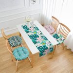 - RunnerYuvPofiSet274-Mavi-Pembe-Renkli-4-Yuvarlak-Pofidik-Sandalye-Minderi-ve-1-Runner-Seti - Realhomes  Mavi & Pembe Renkli 4 Yuvarlak Pofuduk Sandalye Minderi ve 1 Runner Seti Realhomes