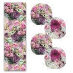 - RunnerYuvPofiSet28-Renkli-Gul-Tasarimli-4-Yuvarlak-Pofidik-Sandalye-Minderi-ve-1-Runner-Seti-1 - Realhomes  Renkli Gül Tasarımlı 4 Yuvarlak Pofuduk Sandalye Minderi ve 1 Runner Seti Realhomes