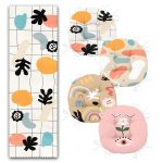 Bohem Tasarımlı 4 Yuvarlak Pofuduk Sandalye Minderi ve 1 Runner Seti Realhomes