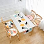 Bohem Tasarımlı 4 Yuvarlak Pofuduk Sandalye Minderi ve 1 Runner Seti Realhomes