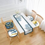 - RunnerYuvPofiSet290-Renkli-Egzotik-Yaprak-Tasarimli-4-Yuvarlak-Pofidik-Sandalye-Minderi-ve-1-Runner-Seti - Realhomes Renkli Egzotik Yaprak Tasarımlı 4 Yuvarlak Pofuduk Sandalye Minderi ve 1 Runner Seti Realhomes