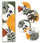 - RunnerYuvPofiSet299-Renkli-Soyut-Renkli-Tropik-Yaprak-Tasarimli-4-Yuvarlak-Pofidik-Sandalye-Minderi-ve-1-Runner-Seti-1 - Realhomes  Renkli Soyut Renkli Tropik Yaprak Tasarımlı 4 Yuvarlak Pofuduk Sandalye Minderi ve 1 Runner Seti Realhomes