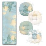 - RunnerYuvPofiSet315-Mermer-Zemin-Tasarimli-4-Yuvarlak-Pofidik-Sandalye-Minderi-ve-1-Runner-Seti-1 - Realhomes Mermer Zemin Tasarımlı 4 Yuvarlak Pofuduk Sandalye Minderi ve 1 Runner Seti Realhomes