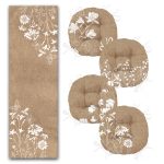 - RunnerYuvPofiSet319-Kahverengi-Zeminli-Cicek-Tasarimli-4-Yuvarlak-Pofidik-Sandalye-Minderi-ve-1-Runner-Seti-1 - Realhomes Kahverengi Zeminli Çiçek Tasarımlı 4 Yuvarlak Pofuduk Sandalye Minderi ve 1 Runner Seti Realhomes