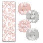 - RunnerYuvPofiSet324-Soyut-Pembe-Gri-Yaprak-Tasarimli-4-Yuvarlak-Pofidik-Sandalye-Minderi-ve-1-Runner-Seti-1 - Realhomes  Soyut Pembe Gri Yaprak Tasarımlı 4 Yuvarlak Pofuduk Sandalye Minderi ve 1 Runner Seti Realhomes