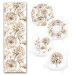 - RunnerYuvPofiSet337-Suluboya-Cizimli-Karahindiba-Tasarimli-4-Yuvarlak-Pofidik-Sandalye-Minderi-ve-1-Runner-Seti-1 - Realhomes Suluboya Çizimli Karahindiba Tasarımlı 4 Yuvarlak Pofuduk Sandalye Minderi ve 1 Runner Seti Realhomes