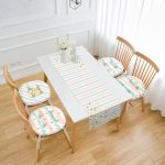 - RunnerYuvPofiSet370-Renkli-Cizgi-Zeminli-Gold-Tetayli-Dijital-Baskili-4-Yuvarlak-Pofidik-Sandalye-Minderi-1-Runner-Seti - Realhomes  Renkli Çizgi Zeminli Gold Tetaylı Dijital Baskılı 4 Yuvarlak Pofuduk Sandalye Minderi 1 Runner Seti Realhomes