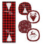 - RunnerYuvPofiSet408-Mery-Christmas-Yilbasi-Tasarimli-4-Yuvarlak-Pofidik-Sandalye-Minderi-ve-1-Runner-Seti-1 - Realhomes  Mery Christmas Yılbaşı Tasarımlı 4 Yuvarlak Pofuduk Sandalye Minderi ve 1 Runner Seti Realhomes