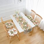 - RunnerYuvPofiSet419-Kurumus-Tropik-Yaprak-Cizimli-4-Yuvarlak-Pofidik-Sandalye-Minderi-ve-1-Runner-Seti - Realhomes Kurumuş Tropik Yaprak Çizimli 4 Yuvarlak Pofuduk Sandalye Minderi ve 1 Runner Seti Realhomes