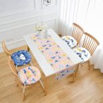 - RunnerYuvPofiSet446-Renkli-Kelebek-Ozel-Tasarimli-4-Yuvarlak-Pofidik-Sandalye-Minderi-ve-1-Runner-Seti - Realhomes  Renkli Kelebek Özel Tasarımlı 4 Yuvarlak Pofuduk Sandalye Minderi ve 1 Runner Seti Realhomes