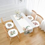 - RunnerYuvPofiSet449-Kurumus-Tropik-Yaprak-Motifli-4-Yuvarlak-Pofidik-Sandalye-Minderi-ve-1-Runner-Seti - Realhomes Kurumuş Tropik Yaprak Motifli 4 Yuvarlak Pofuduk Sandalye Minderi ve 1 Runner Seti Realhomes