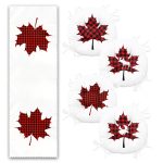 - RunnerYuvPofiSet458-Beyaz-Zemin-Kirmizi-Ekose-Yaprak-Tasarimli-4-Yuvarlak-Pofidik-Sandalye-Minderi-ve-1-Runner-Seti-1 - Realhomes  Beyaz Zemin Kırmızı Ekose Yaprak Tasarımlı 4 Yuvarlak Pofuduk Sandalye Minderi ve 1 Runner Seti Realhomes