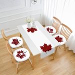 - RunnerYuvPofiSet458-Beyaz-Zemin-Kirmizi-Ekose-Yaprak-Tasarimli-4-Yuvarlak-Pofidik-Sandalye-Minderi-ve-1-Runner-Seti - Realhomes  Beyaz Zemin Kırmızı Ekose Yaprak Tasarımlı 4 Yuvarlak Pofuduk Sandalye Minderi ve 1 Runner Seti Realhomes