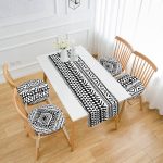 - RunnerYuvPofiSet459-Iskandinav-Desen-Tasarimli-4-Yuvarlak-Pofidik-Sandalye-Minderi-ve-1-Runner-Seti - Realhomes İskandinav Desen Tasarımlı 4 Yuvarlak Pofuduk Sandalye Minderi ve 1 Runner Seti Realhomes