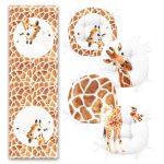 - RunnerYuvPofiSet460-Zurafa-Ozel-Tasarimli-4-Yuvarlak-Pofidik-Sandalye-Minderi-ve-1-Runner-Seti-1 - Realhomes Zürafa Özel Tasarımlı 4 Yuvarlak Pofuduk Sandalye Minderi ve 1 Runner Seti Realhomes