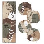 - RunnerYuvPofiSet80-Kahve-Tonlarinda-Portre-Tasarimli-4-Yuvarlak-Pofidik-Sandalye-Minderi-ve-1-Runner-Seti-1 - Realhomes Kahve Tonlarında Portre Tasarımlı 4 Yuvarlak Pofuduk Sandalye Minderi ve 1 Runner Seti Realhomes