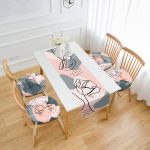 - RunnerYuvPofiSet81-Soyut-Renkli-Gul-Cizimleri-4-Yuvarlak-Pofidik-Sandalye-Minderi-ve-1-Runner-Seti - Realhomes Soyut Renkli Gül Çizimleri 4 Yuvarlak Pofuduk Sandalye Minderi ve 1 Runner Seti Realhomes