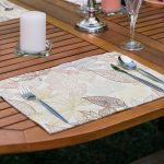 4'lü Renkli Sonbahar Yaprakları Motifli Amerikan Servis Seti Realhomes