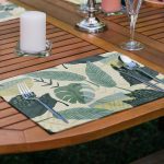 4'lü Renkli Zemin Üzerinde Onedraw Çizimli Modern Amerikan Servis Seti Realhomes