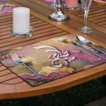 4'lü Dini Motifli Dijital Baskılı Amerikan Servis Seti Realhomes