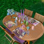 4'lü Dini Motifli Dijital Baskılı Amerikan Servis Seti Realhomes