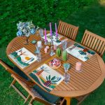 - Servis4lu-Set169-4lu-Renkli-Zeminli-Onedraw-Cizimli-Agac-Desenli-Amerikan-Servis-Seti - Realhomes 4'lü Renkli Zeminli Onedraw Çizimli Ağaç Desenli Amerikan Servis Seti Realhomes