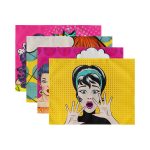 - Servis4lu-Set2-4lu-Pop-Art-Fashion-Girl-Tasarimli-Amerikan-Servis-Seti-2 - Realhomes 4'lü Pop-Art Fashion Girl Tasarımlı Amerikan Servis Seti Realhomes