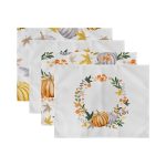 4'lü Balkabağı Motifli Amerikan Servis Seti Realhomes