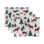 - Servis4lu-Set204-4lu-Ekose-Tasarimli-Geyik-Cam-Agaci-Motifli-Amerikan-Servis-Seti-2 - Realhomes 4'lü Ekose Tasarımlı Geyik & Çam Ağacı Motifli Amerikan Servis Seti Realhomes