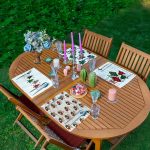 - Servis4lu-Set205-4lu-Ekose-Motifli-Can-Yaprak-Tasarimli-Amerikan-Servis-Seti - Realhomes 4'lü Ekose Motifli Çan & Yaprak Tasarımlı Amerikan Servis Seti Realhomes