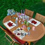 - Servis4lu-Set207-4lu-Ekose-Cizimli-Yaprak-Motifli-Amerikan-Servis-Seti - Realhomes 4'lü Ekose Çizimli Yaprak Motifli Amerikan Servis Seti Realhomes