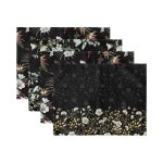 - Servis4lu-Set215-4lu-Siyah-Zemin-Cicek-Tasarimli-Amerikan-Servis-Seti-2 - Realhomes 4'lü Siyah Zemin Çiçek Tasarımlı Amerikan Servis Seti Realhomes