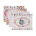 4'lü Sevgililer Günü Özel Tasarım Amerikan Servis Seti Realhomes