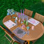 - Servis4lu-Set241-4lu-Siyah-Beyaz-Zemin-Kalp-Tasarimli-Amerikan-Servis-Seti - Realhomes 4'lü Siyah & Beyaz Zemin Kalp Tasarımlı Amerikan Servis Seti Realhomes