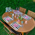 - Servis4lu-Set244-4lu-Siyah-Cizgi-Zeminli-Kalp-Tasarimli-Amerikan-Servis-Seti - Realhomes 4'lü Siyah Çizgi Zeminli Kalp Tasarımlı Amerikan Servis Seti Realhomes