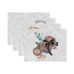 4'lü Özel Tasarım Antika Motifli Amerikan Servis Seti Realhomes