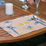 4'lü Kelebek Özel Tasarımlı Amerikan Servis Seti Realhomes