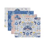 4'lü Kelebek Özel Tasarımlı Amerikan Servis Seti Realhomes