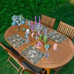 - Servis4lu-Set269-4lu-Etnik-Cicek-Ozel-Tasarimli-Amerikan-Servis-Seti - Realhomes 4'lü Etnik Çiçek Özel Tasarımlı Amerikan Servis Seti Realhomes