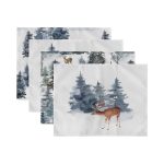 - Servis4lu-Set273-4lu-Ozel-Tasarim-Geyikler-Cam-Agaci-Motifli-Amerikan-Servis-Seti-2 - Realhomes 4'lü Özel Tasarım Geyikler & Çam Ağacı Motifli Amerikan Servis Seti Realhomes