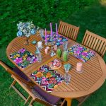 - Servis4lu-Set28-4lu-Neon-Cizimli-Cicek-Tasarimli-Amerikan-Servis-Seti - Realhomes 4'lü Neon Çizimli Çiçek Tasarımlı Amerikan Servis Seti Realhomes