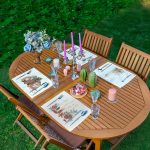 4'lü Özel Tasarım Mum Dekoratif Süs Tasarımlı Amerikan Servis Seti Realhomes