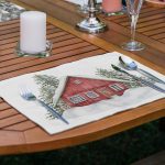 4'lü Bağ Evi Özel Tasarım Kış Temalı Amerikan Servis Seti Realhomes