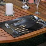 4'lü Siyahi African Tasarımlı Amerikan Servis Seti Realhomes