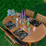 4'lü Siyahi African Tasarımlı Amerikan Servis Seti Realhomes