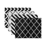 - Servis4lu-Set3-4lu-Siyah-Beyaz-Geometrik-Motifli-Amerikan-Servis-Seti-2 - Realhomes 4'lü Siyah Beyaz Geometrik Motifli Amerikan Servis Seti Realhomes